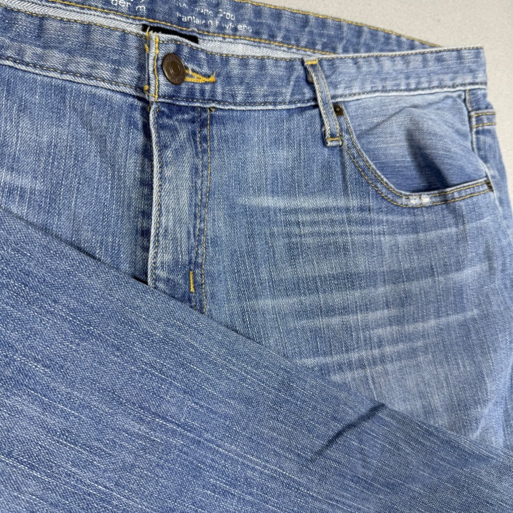 Mossimo Denim Women Blue Distressed Patched Boyfriend Jeans Raw Hem Stretch 16